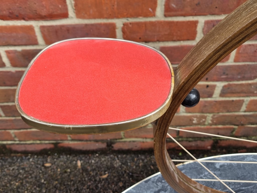 A 1950s occasional table, 97cm wide. - Image 2 of 5
