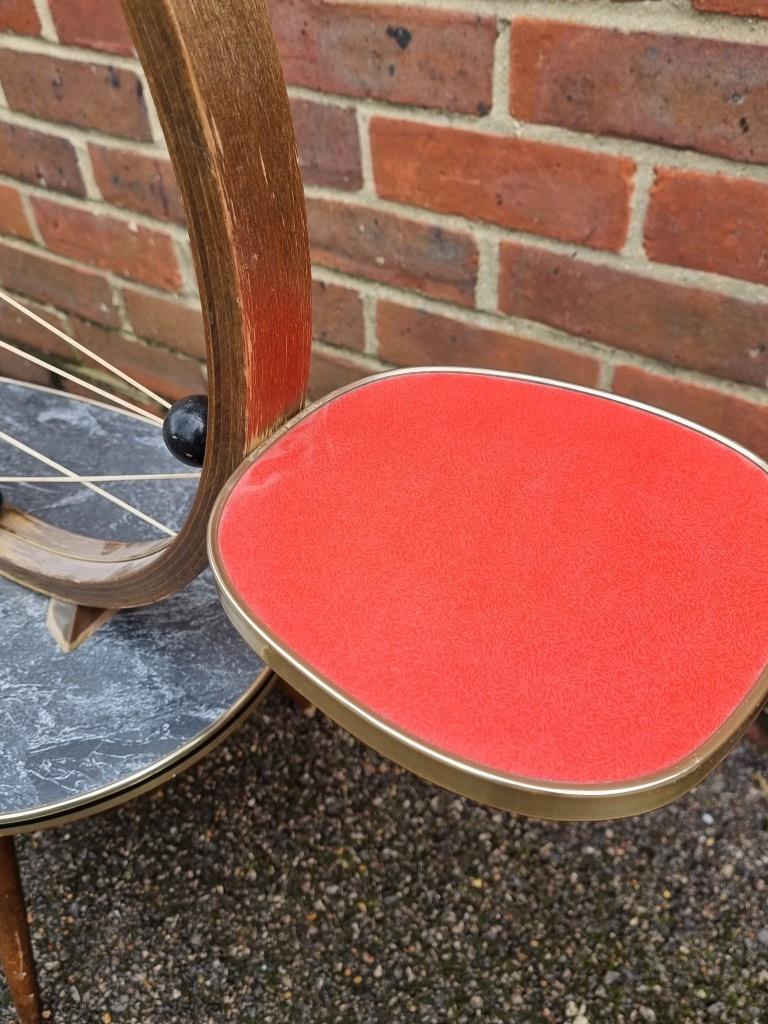 A 1950s occasional table, 97cm wide. - Image 4 of 5