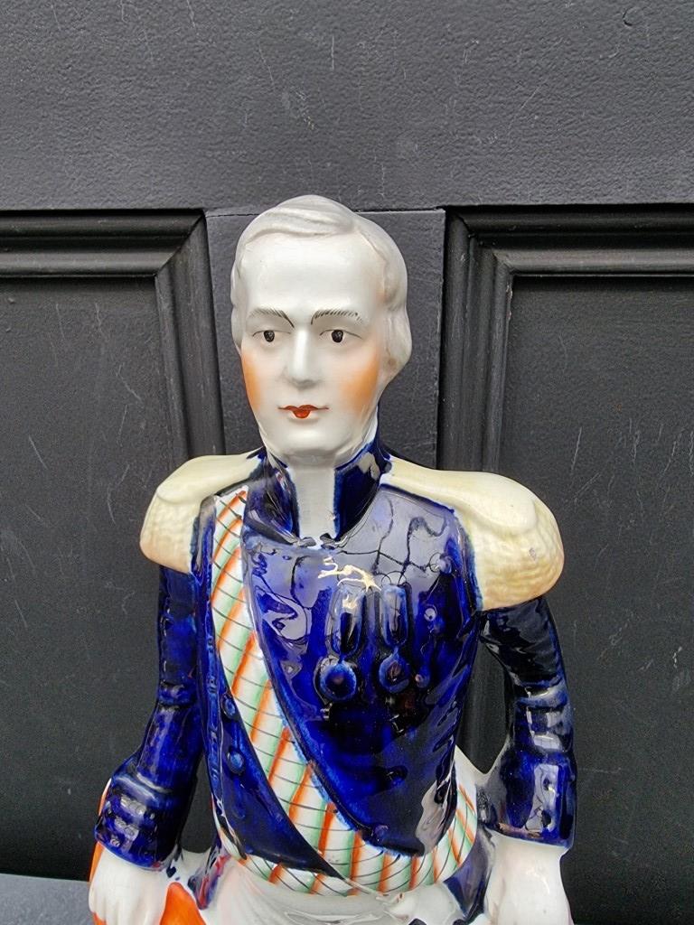 A large Victorian Staffordshire pottery figure of 'Admiral Sir Charles Napier', 41cm high. - Image 2 of 7