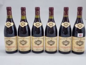Six 75cl bottles of Gigondas, 1986, Domaine du Cayron, Michael Faraud. (6)