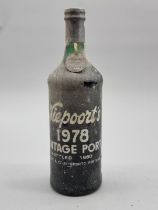 A bottle of Niepoort's 1978 Vintage Port.