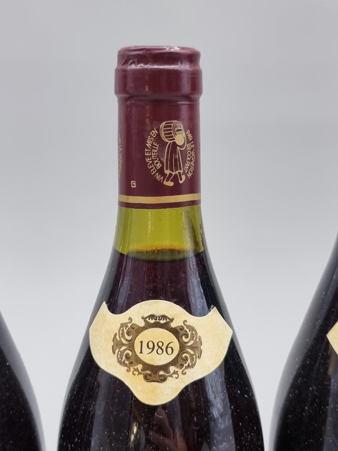Six 75cl bottles of Gigondas, 1986, Domaine du Cayron, Michael Faraud. (6) - Bild 3 aus 4