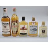 Four bottles of blended Whisky, comprising: a 70cl Teacher's; a 70cl Grant's; a 35cl Famous