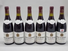 Six 75cl bottles of Gigondas, 1985, Chateau de Montmirail. (6)