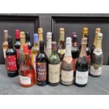 A large collection of Wine and similar. (22)