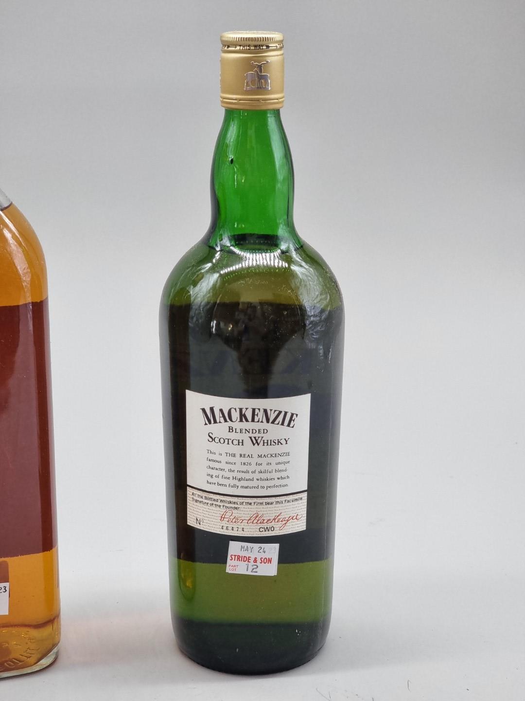 Two old 1 litre bottles of blended Whisky, probably 1970s bottlings, comprising: The Real - Image 6 of 7