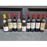 Six bottles of Grand Vin de Bordeaux; together with two bottles of Grand Cru Saint-Emilion; and a