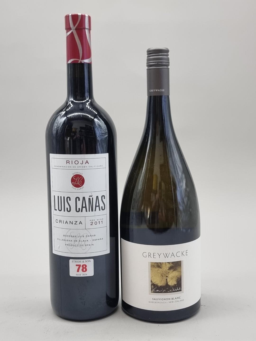 A 150cl magnum bottle of Luis Canas Crianza Rioja, 2011; together with a 150cl magnum bottle of