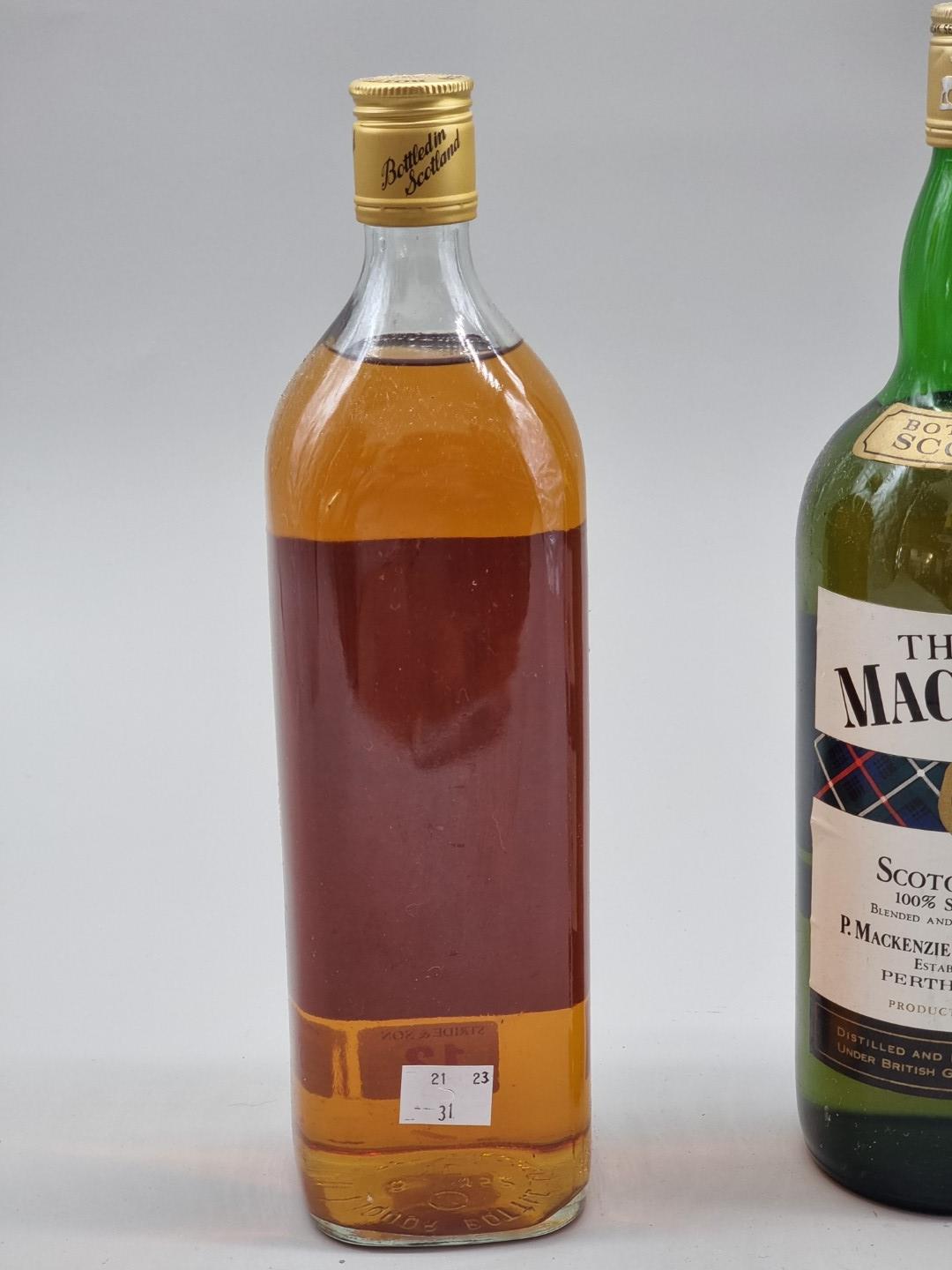 Two old 1 litre bottles of blended Whisky, probably 1970s bottlings, comprising: The Real - Image 4 of 7