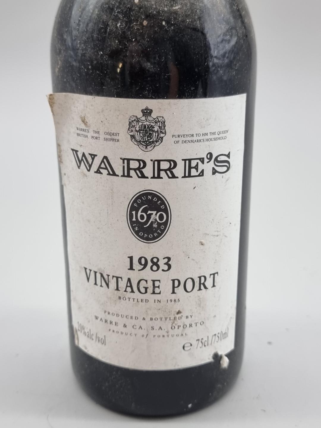 A 75cl bottle of Warre's 1983 Vintage Port, bottled in 1985. - Image 3 of 3