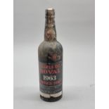 A bottle of Quinta Do Noval 1963 Vintage Port.