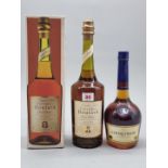 A 1 litre bottle of Boulard Calvados Pays d'Auge, in card box; together with a 70cl bottle of