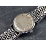 A 1960s Omega 'Seamaster' stainless steel automatic wristwatch, 34mm, on original stainless steel