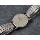 A circa 1979 Omega 'De Ville' stainless steel quartz ladies wristwatch, 20mm, Ref. 42243829, on