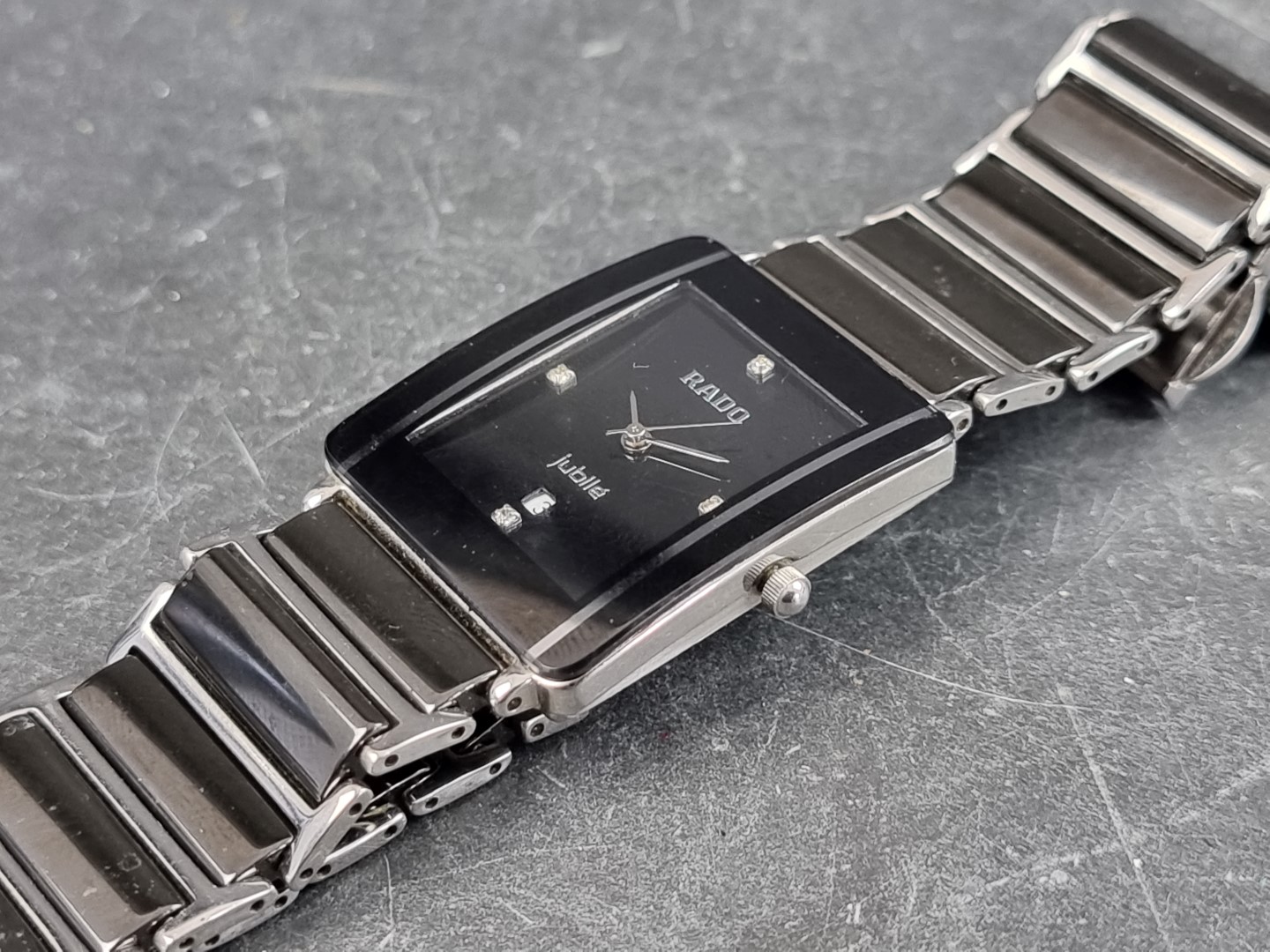 A Rado 'Jubilee' stainless steel quartz ladies wristwatch, 28mm, Ref. 160.0282.3, on original