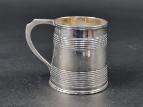 A George III silver cup, probably by Peter & William Bateman, London 1813, 6.5cm high, 77g.