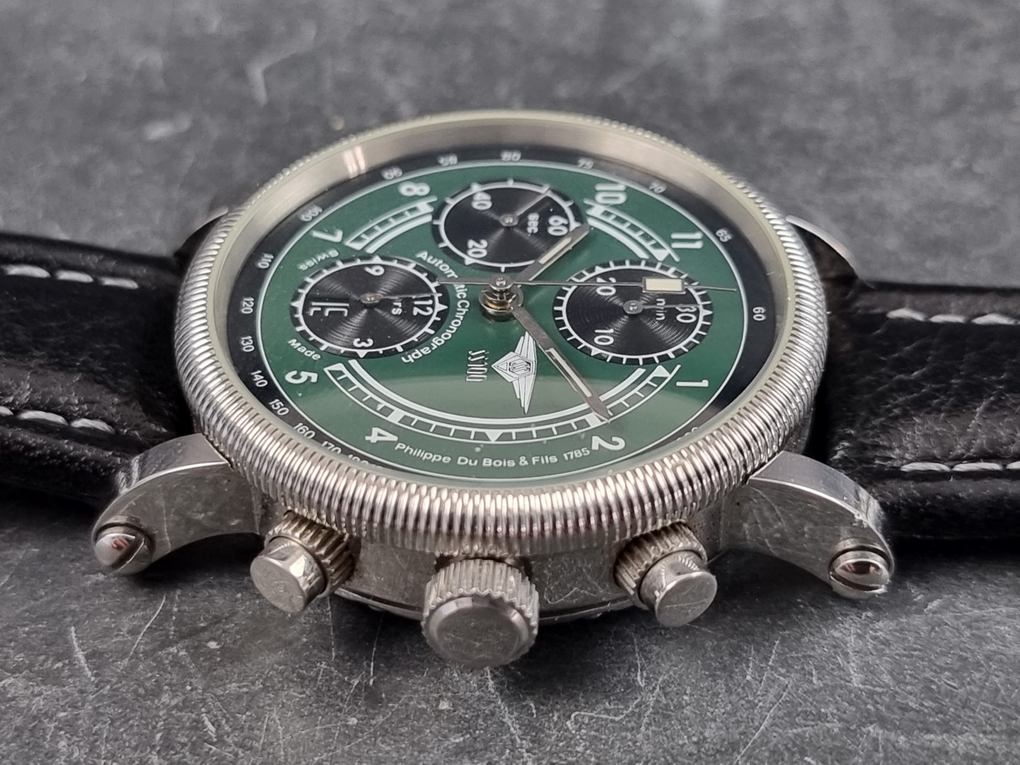 A limited edition Philippe Du Bois et Fils stainless steel automatic chronograph wristwatch, 40mm, - Image 2 of 5