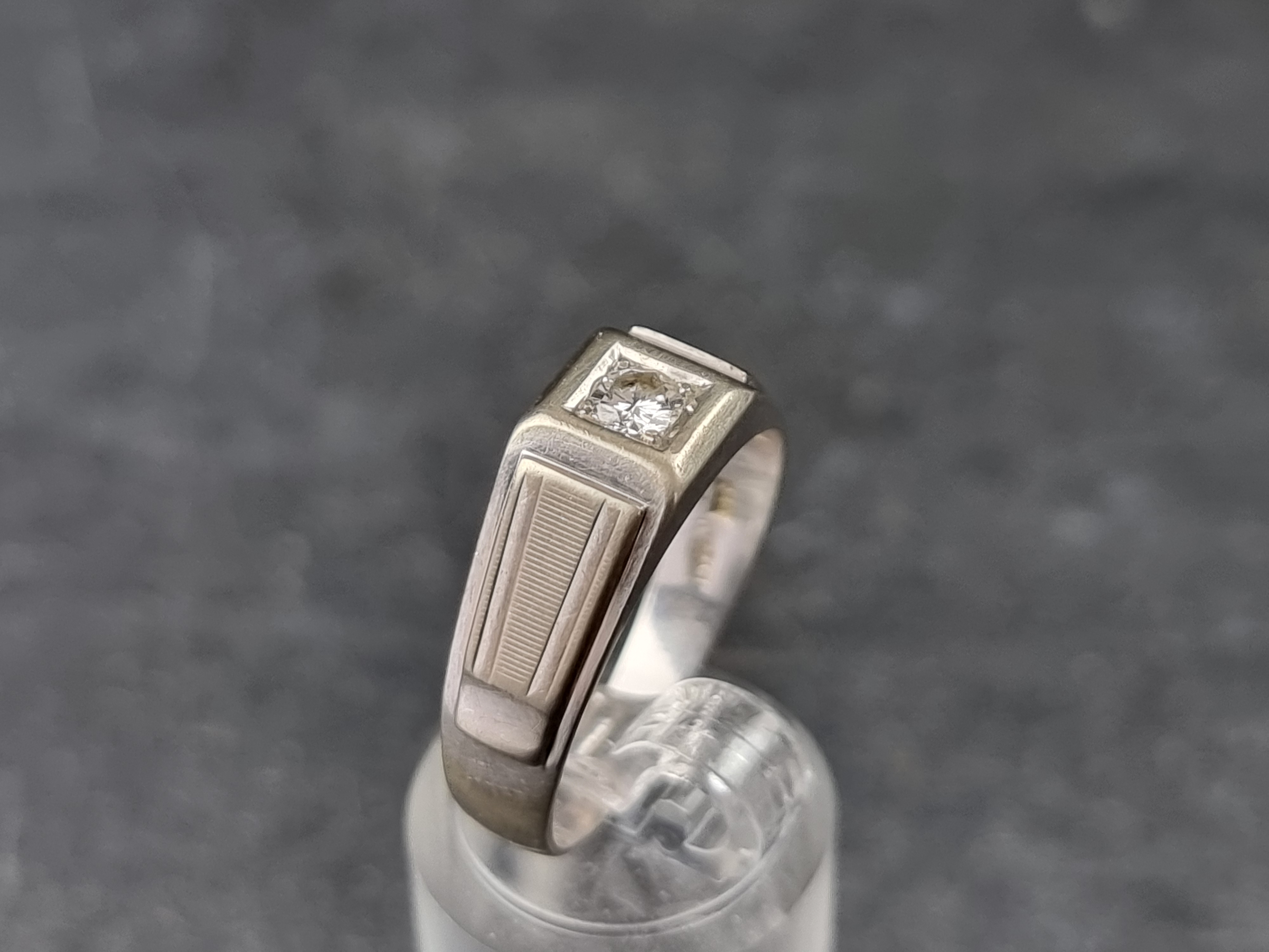 A diamond solitaire ring, stamped '750', size U. - Image 3 of 3