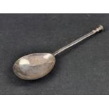 A George III silver seal top spoon, by Samuel Eaton, London 1766, 18.8cm long, 37.2g.