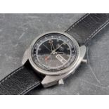 A circa 1972 Seiko chronograph stainless steel automatic wristwatch, 39mm, Ref. 6139-6012, on