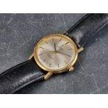 A circa early 1960s Omega 'Seamaster De Ville' 18ct gold automatic wristwatch, 31mm, on later