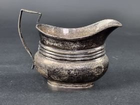 A silver milk jug, by Charles S Green & Co Ltd, Birmingham 1945, height to handle 9.5cm, 145g.
