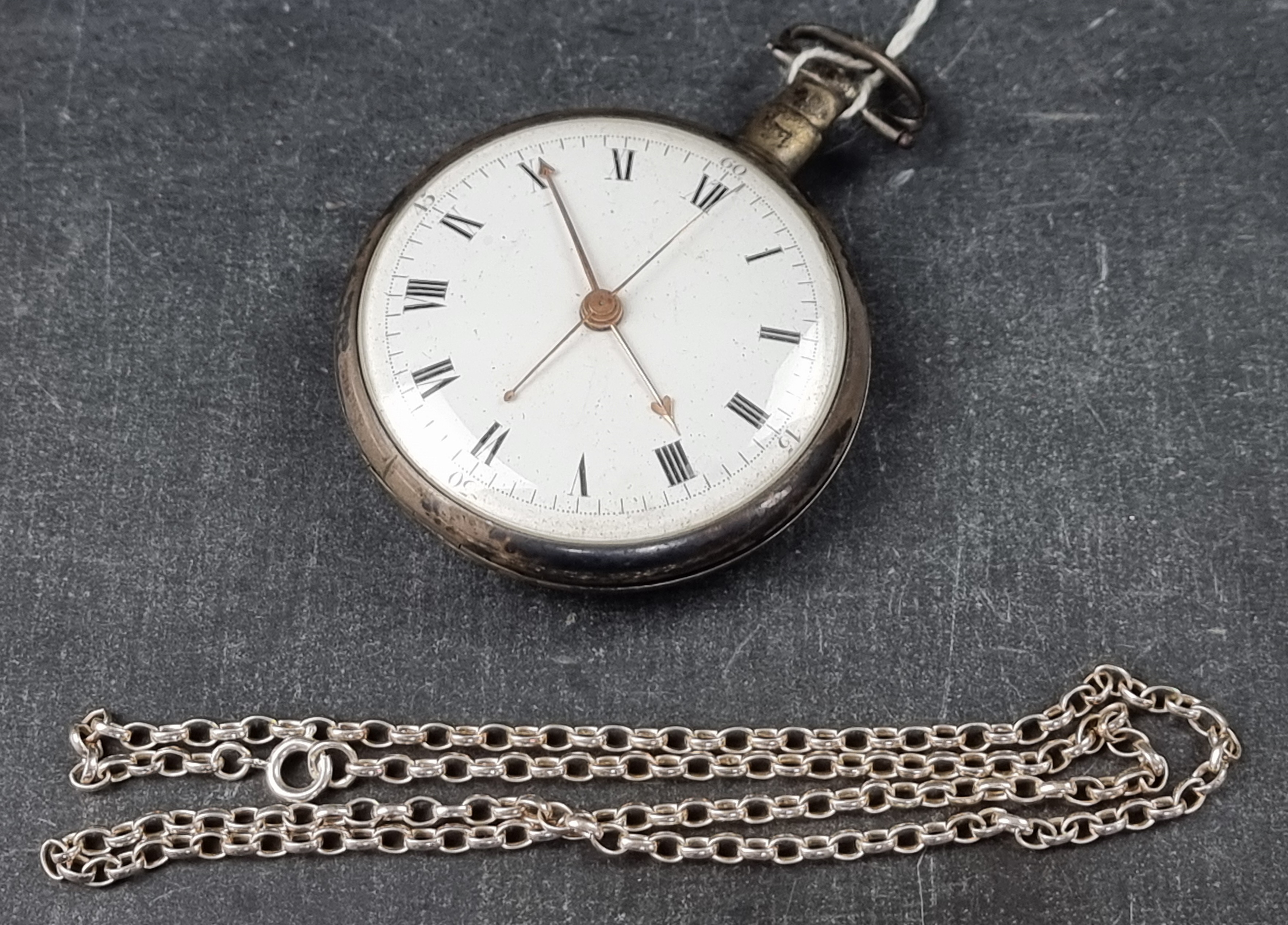 An unusual George III silver open face key wind skeletonised pocket watch, with duplex escapement