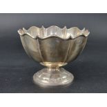 A silver pedestal bowl, by Walker & Hall, Birmingham 1912, 15cm diameter, 187g.