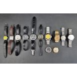 A quantity of wristwatches, to include a Sea Pro 'Scuba 200' and a Seiko 5. (12)