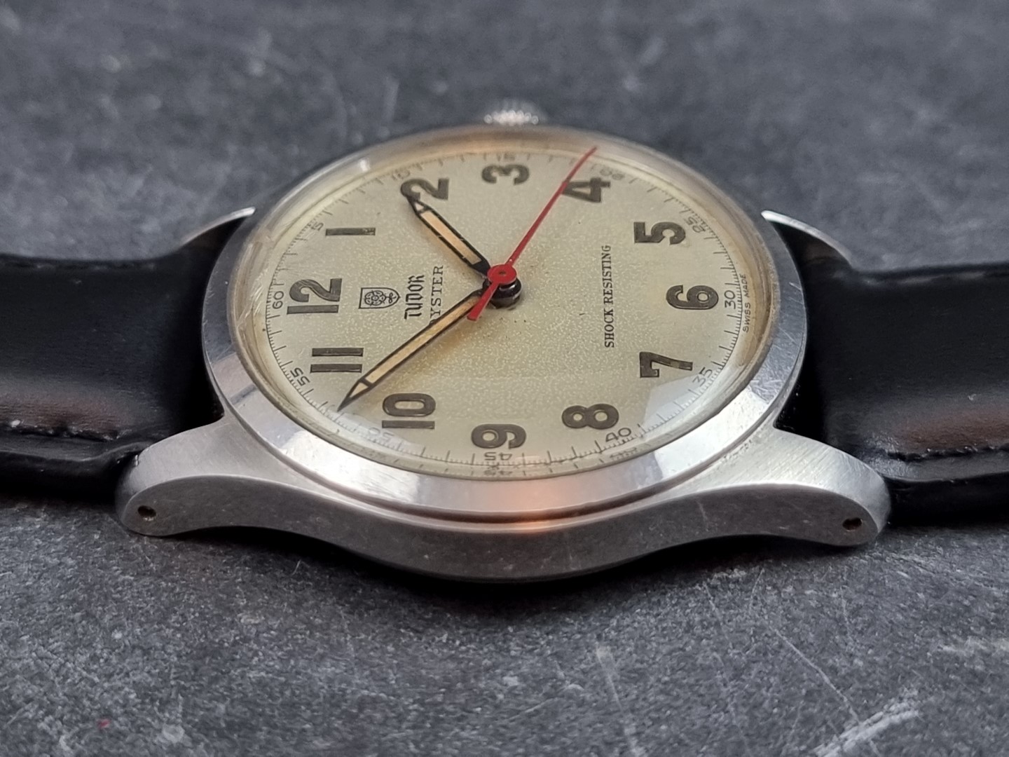 A circa 1966 Tudor 'Oyster' stainless steel manual wind wristwatch, 34mm, Ref. 4453, on - Image 3 of 4