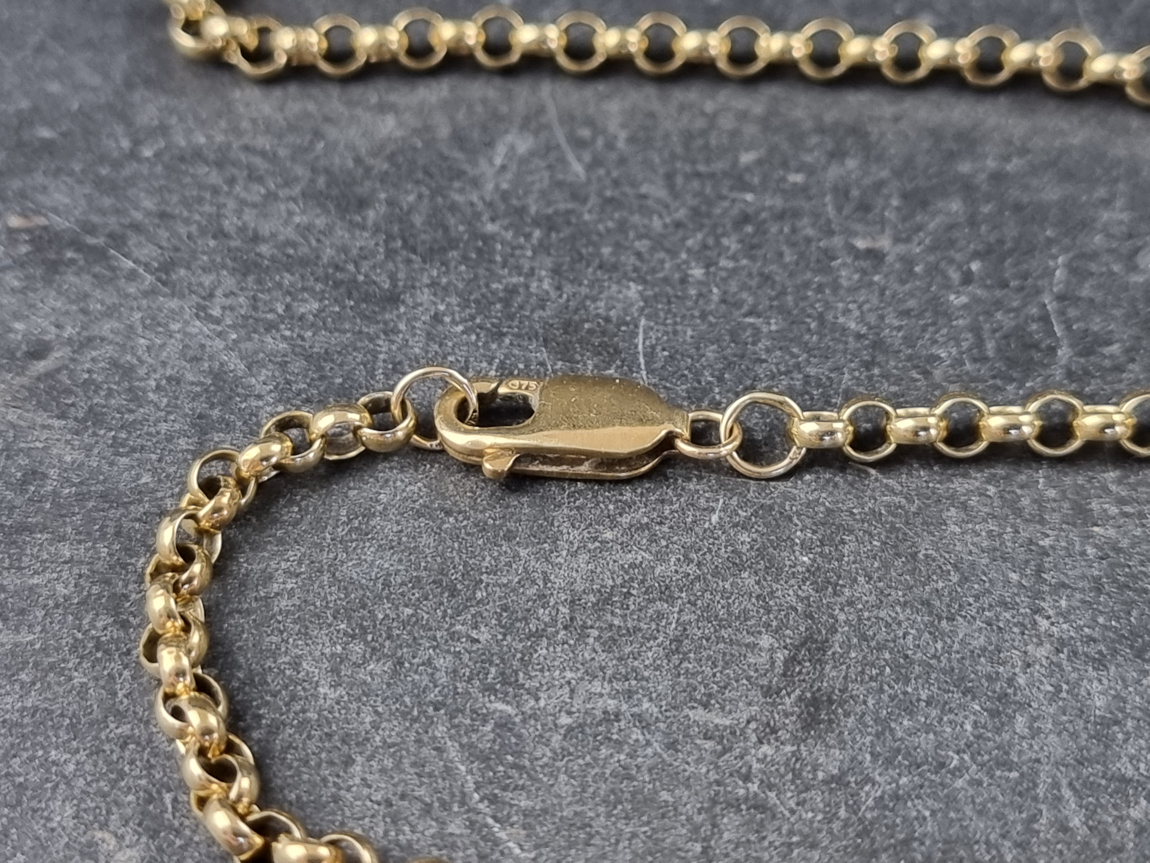 A 9ct gold belcher chain, 48.5cm long, 12.7g. - Image 2 of 2