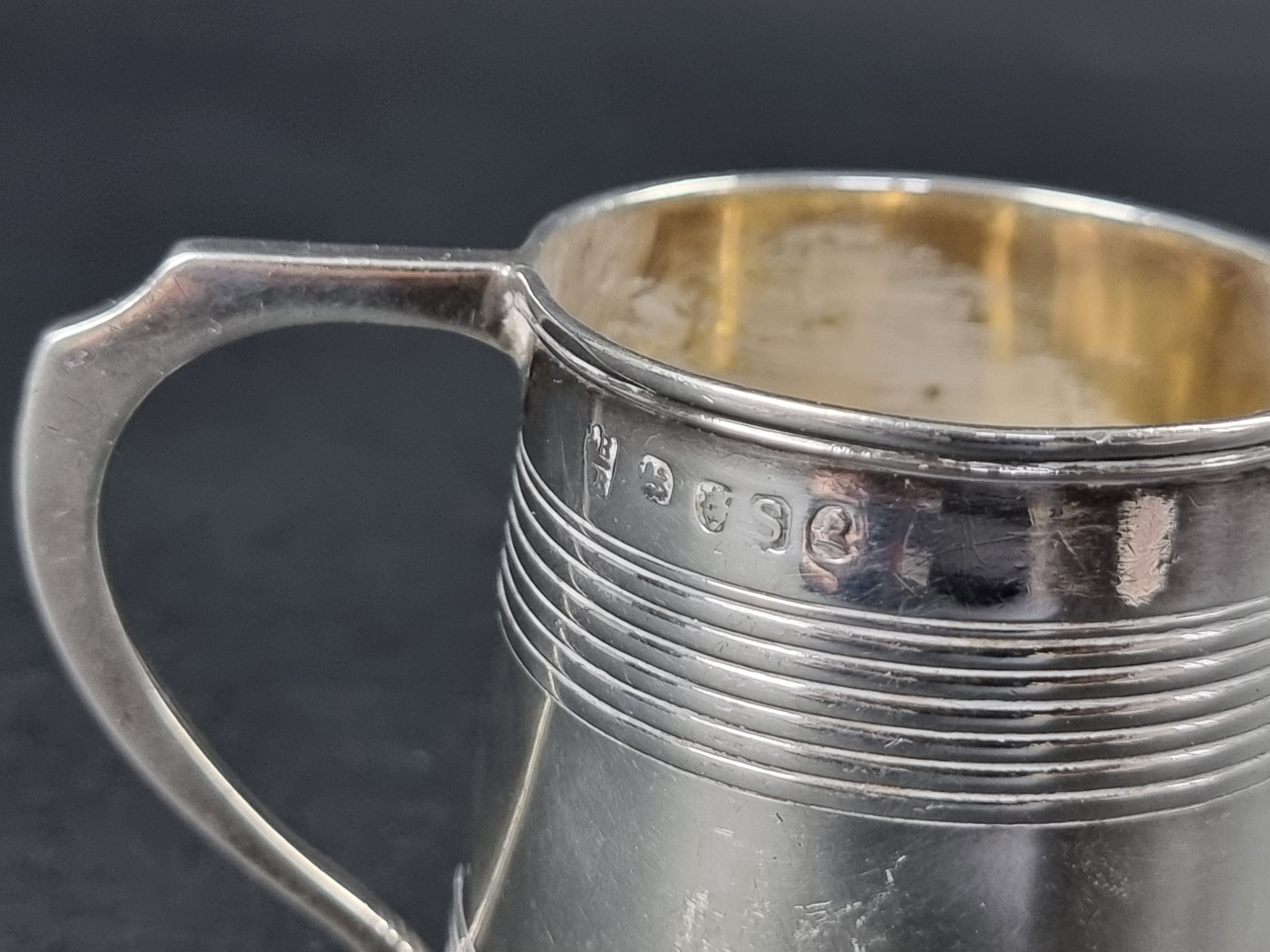 A George III silver cup, probably by Peter & William Bateman, London 1813, 6.5cm high, 77g. - Image 2 of 3
