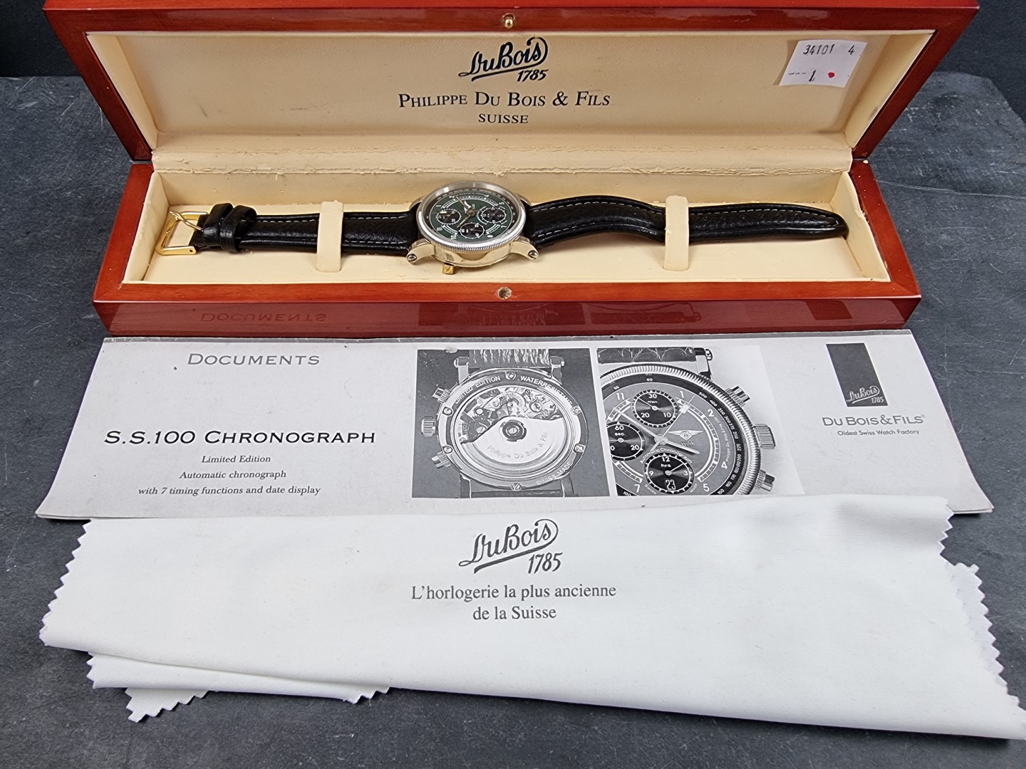 A limited edition Philippe Du Bois et Fils stainless steel automatic chronograph wristwatch, 40mm, - Image 5 of 5