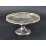 A silver tazza, by Mappin & Webb Ltd, London 1924, 11.5cm high, 21cm diameter, 370g.