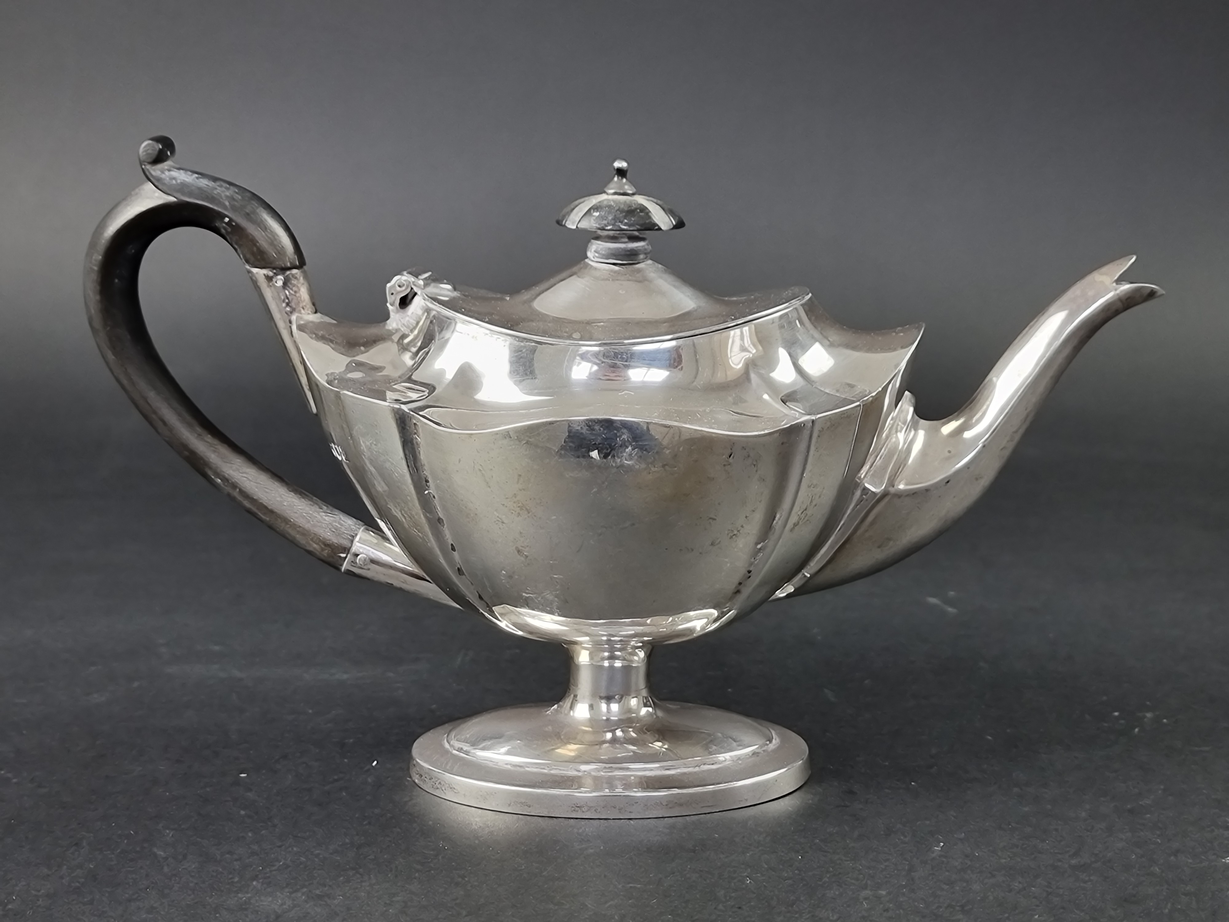 A Victorian silver teapot, probably by Thomas Liddiard, London 1901, height to handle 15.5cm, - Image 2 of 3