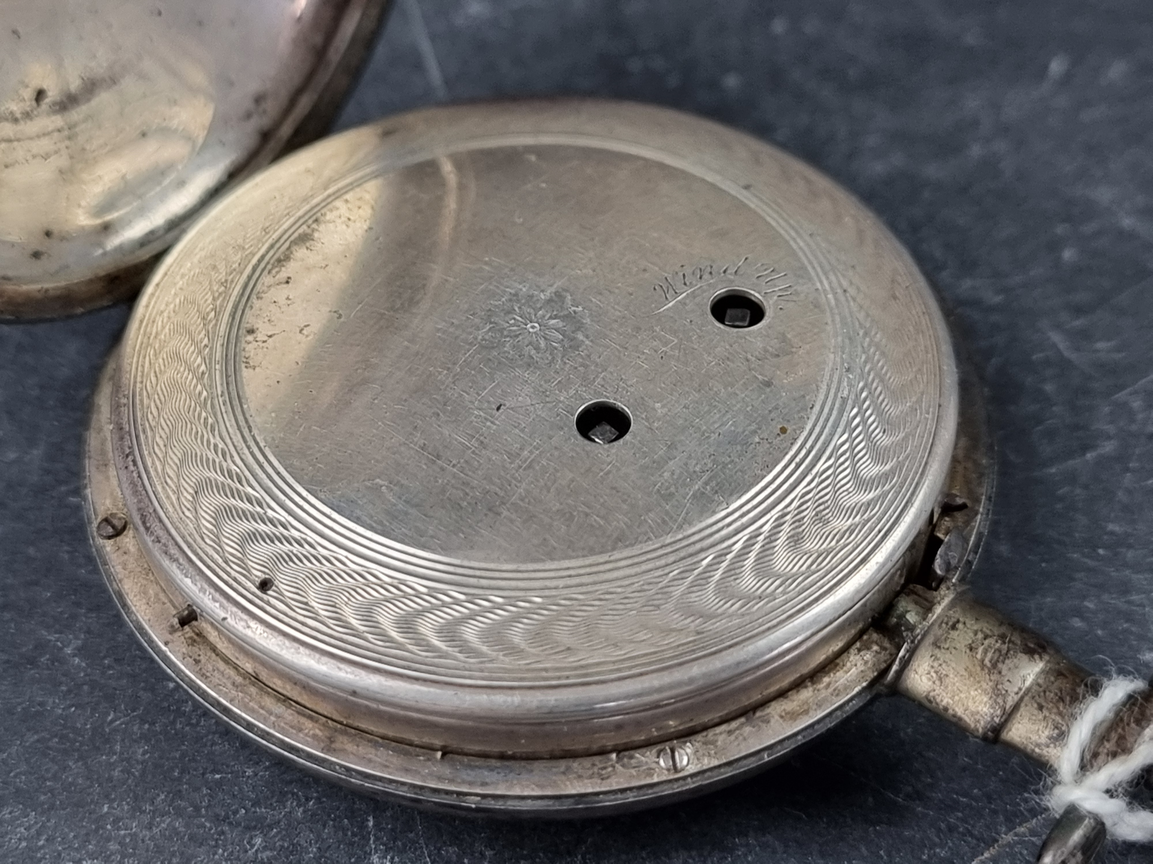 An unusual George III silver open face key wind skeletonised pocket watch, with duplex escapement - Image 3 of 6