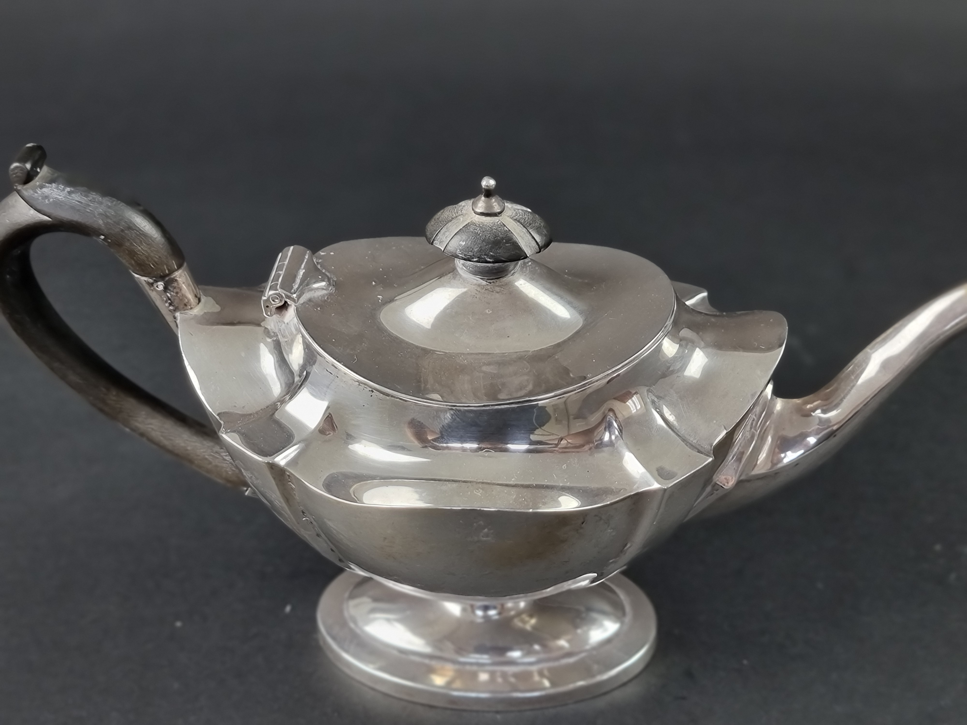 A Victorian silver teapot, probably by Thomas Liddiard, London 1901, height to handle 15.5cm, - Image 3 of 3