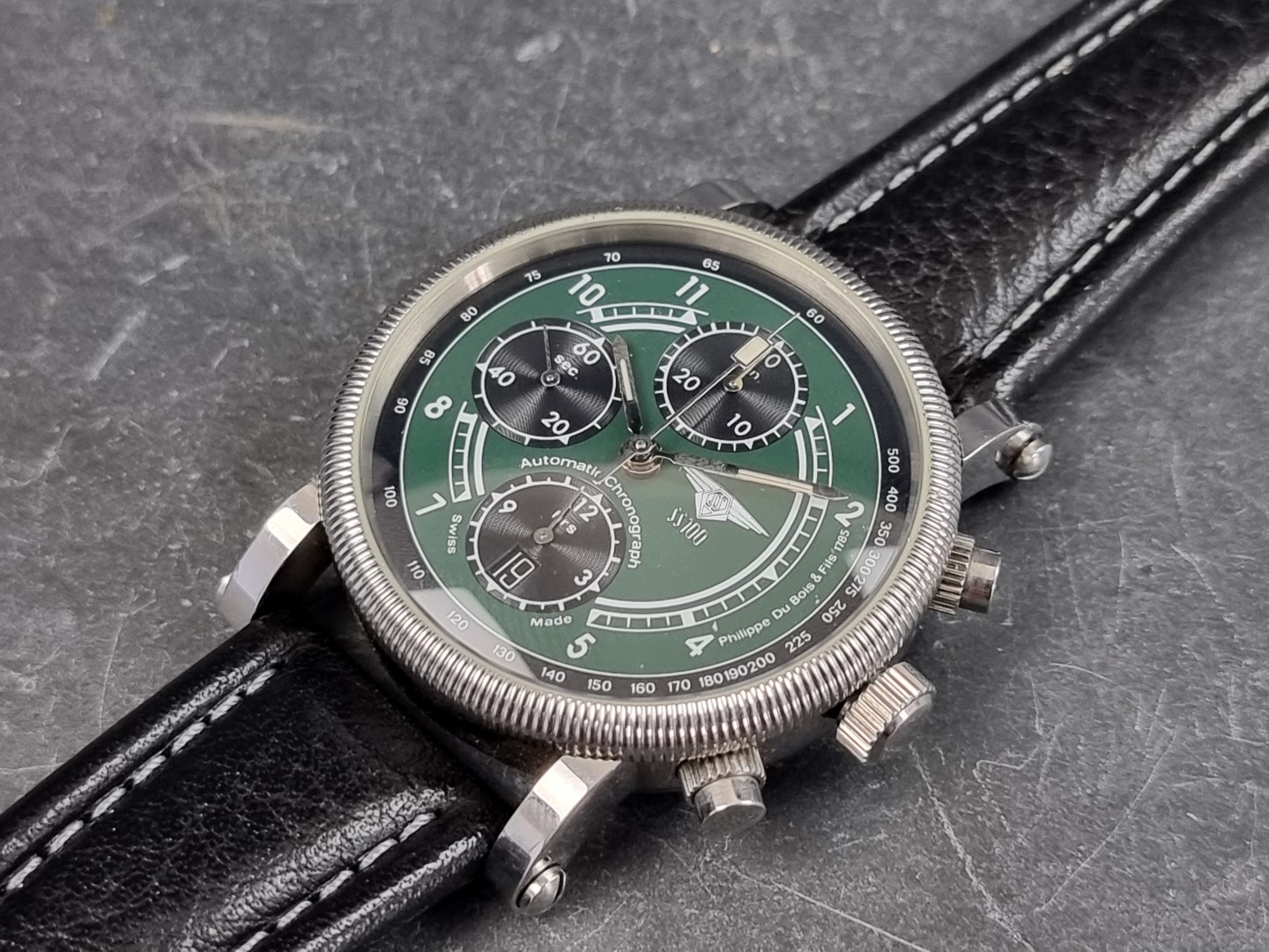 A limited edition Philippe Du Bois et Fils stainless steel automatic chronograph wristwatch, 40mm,