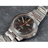 A circa 1970 Omega 'Geneve Dynamic' stainless steel automatic wristwatch, 41mm, on original