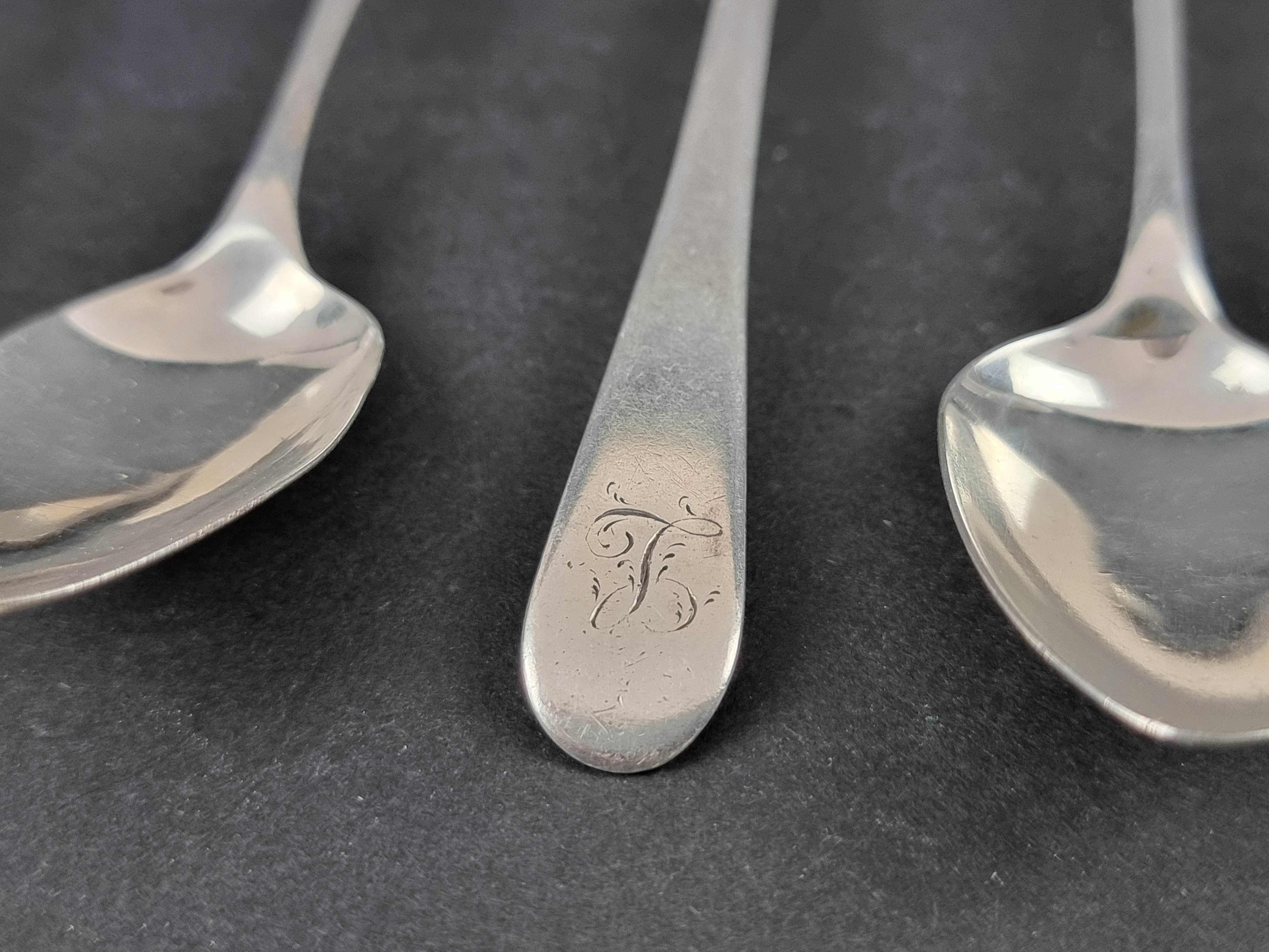 Ten various silver teaspoons, 142g. - Image 2 of 4