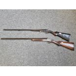An El Faisan 410 side by side shotgun, with 28'' barrels, Serial No.47005; together with a Miguel
