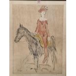 Pablo Picasso, 'Jester on Horseback', signed and dated 11.12.69, lithograph, 65.5 x 50cm.