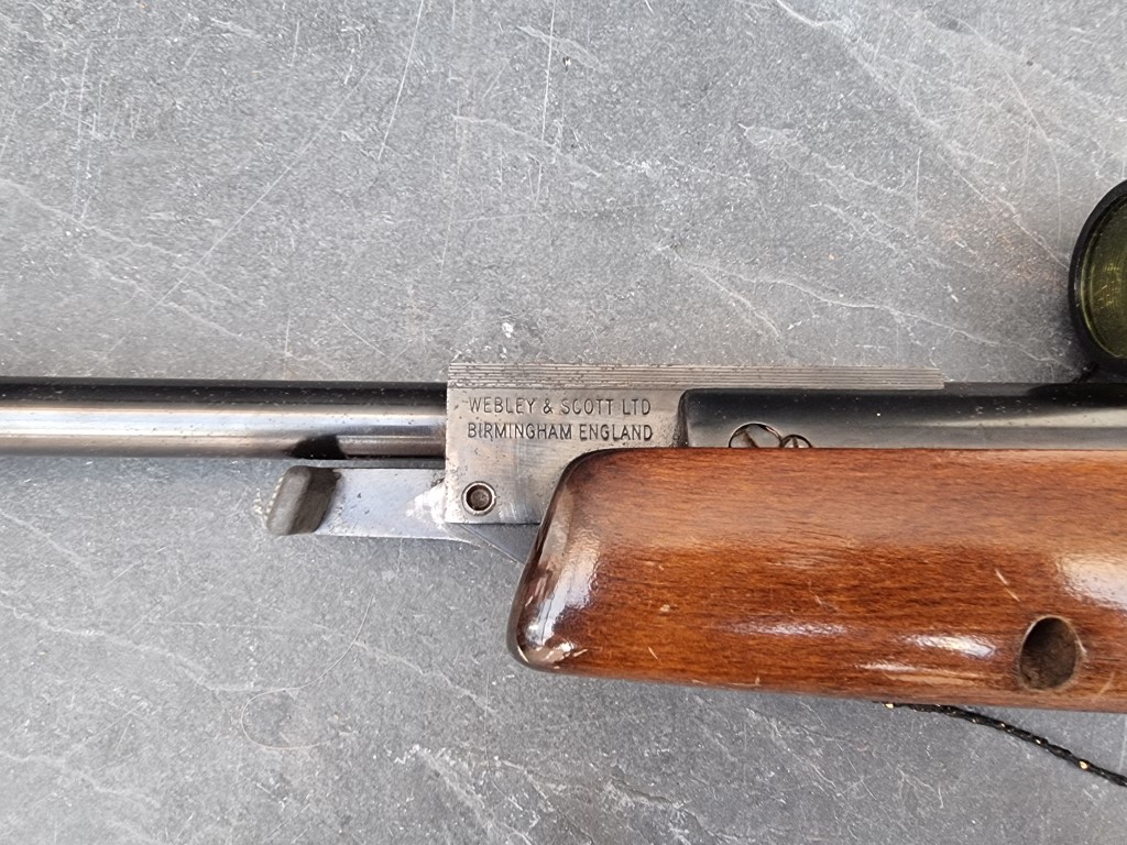 A Webley Omega .22 cal break action air rifle, Serial No.825952, with Nikko Stirling 4x32 scope. - Image 3 of 3