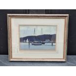 Norman Battershill, 'Sailing at Yarmouth', signed and titled verso, oil on card, 14.5 x 21cm.