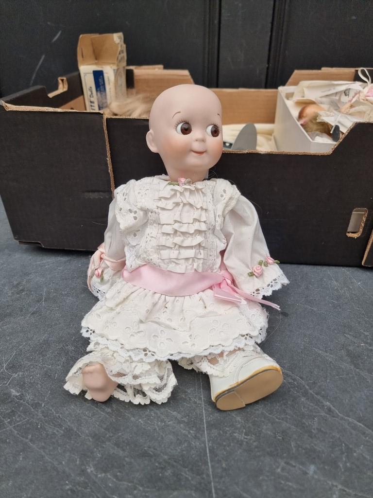 Dolls: two Armand Marseille 'Dream Baby' dolls; together with bisque head doll parts and related - Image 4 of 5