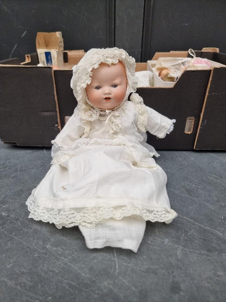 Dolls: two Armand Marseille 'Dream Baby' dolls; together with bisque head doll parts and related - Image 2 of 5