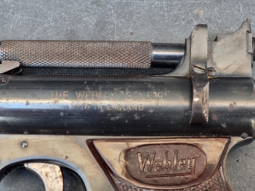 A Webley Senior .177 cal air pistol, Batch No.860. Please Note: buyers of air weapons must be 18 or - Image 2 of 5