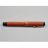A vintage Parker Duofold 'Lucky Curve' fountain pen, boxed.