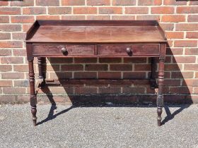 An early Victorian mahogany washstand, 112cm wide, (s.d.).