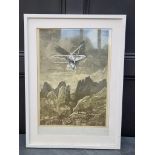 Tom Phillips, 'Flying Man and The Ape of Nature' (from the Dante's Inferno Set), signed,